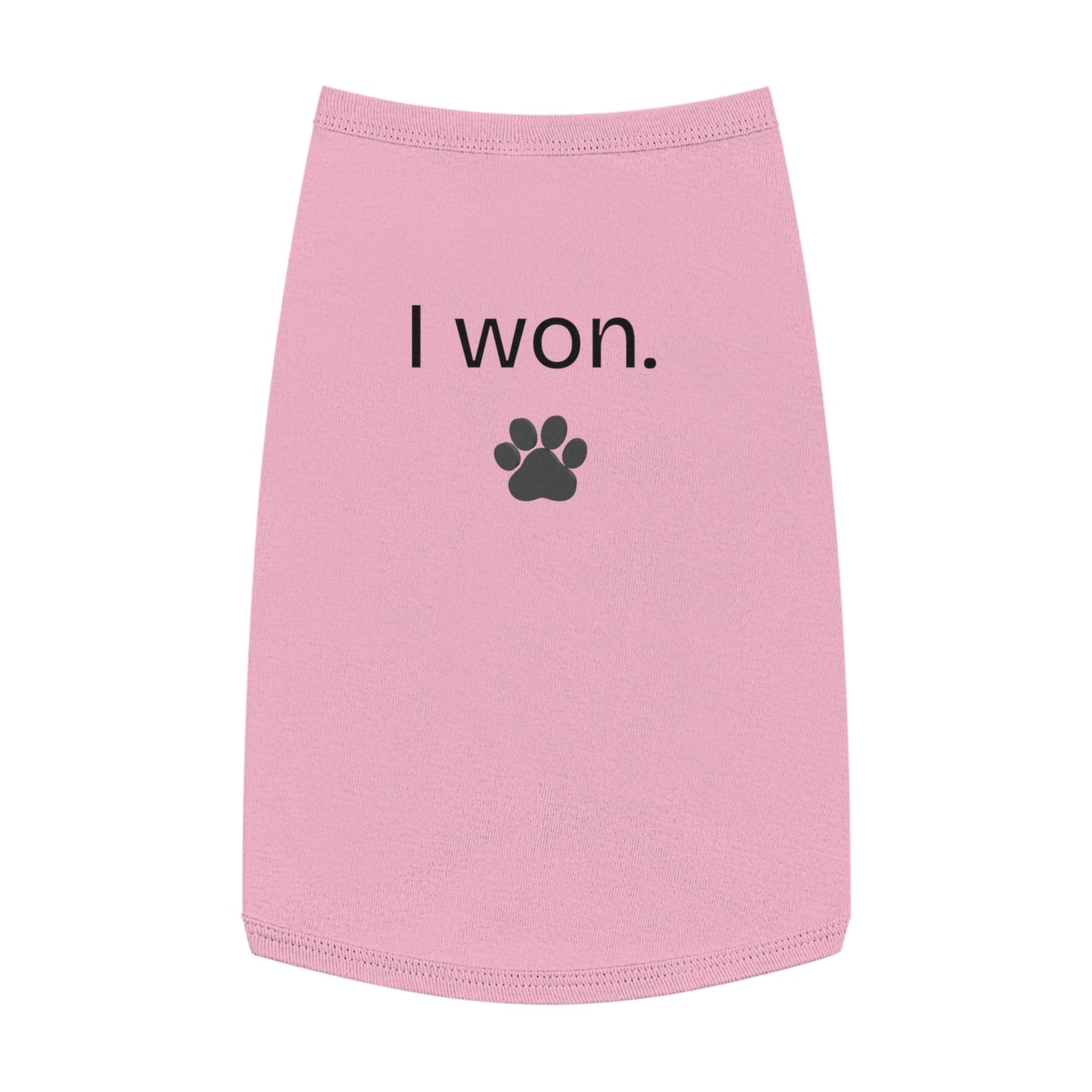 I Wanted Peace Set — "I won." Paw Print Dog Tank