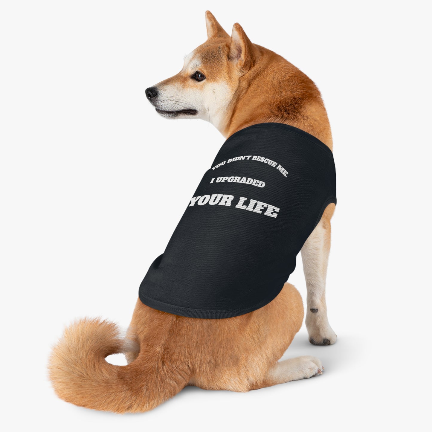 Full-Time Provider Collection — "You Didn’t Rescue Me, I Upgraded Your Life" Funny Rescue Dog Shirt
