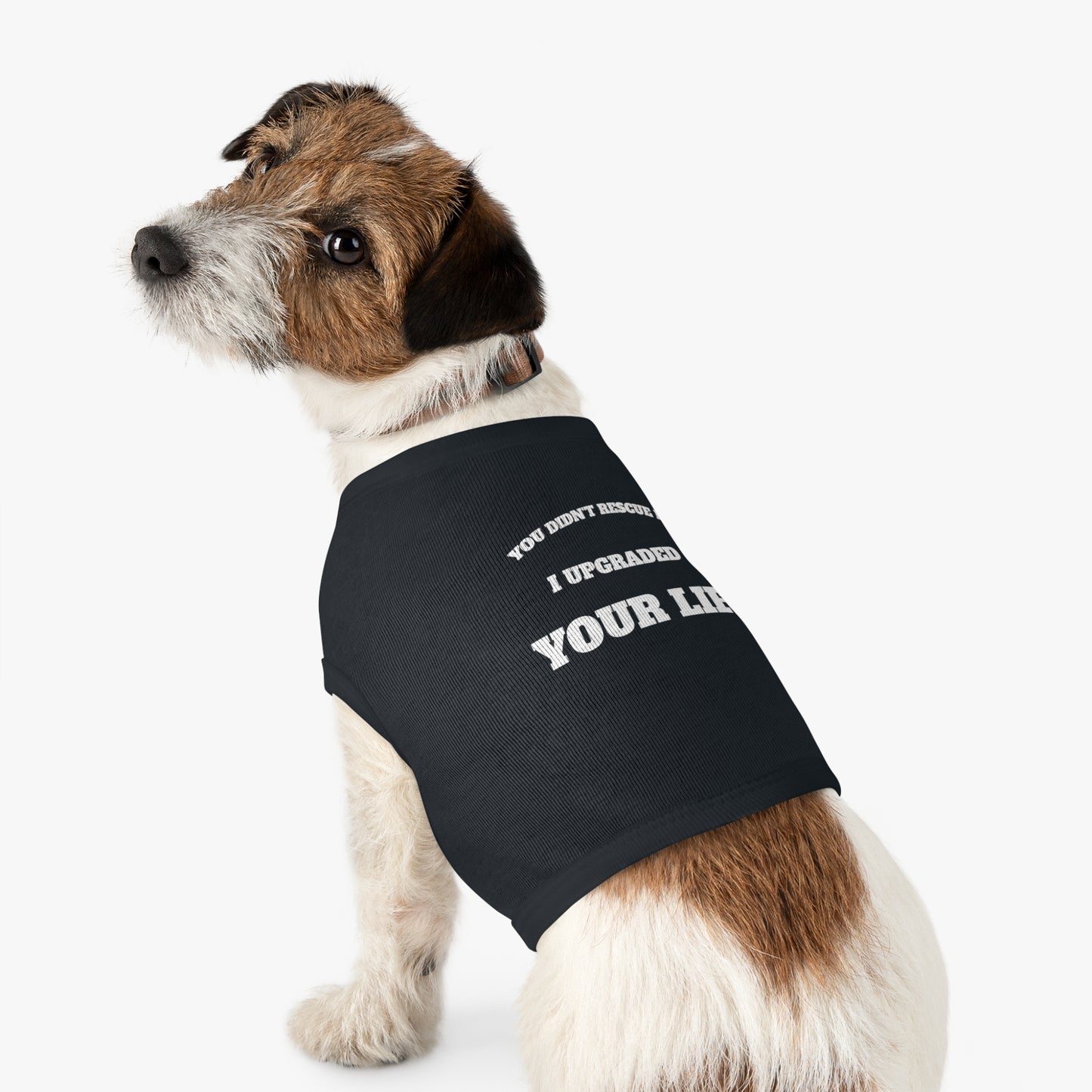 Full-Time Provider Collection — "You Didn’t Rescue Me, I Upgraded Your Life" Funny Rescue Dog Shirt