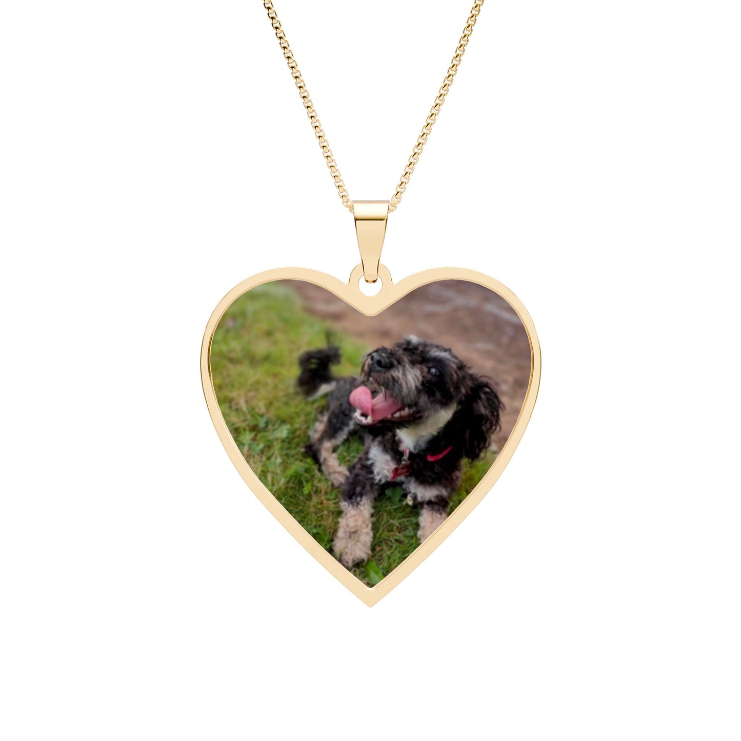 Personalized Photo Heart Necklace- "Keep them close to your heart"