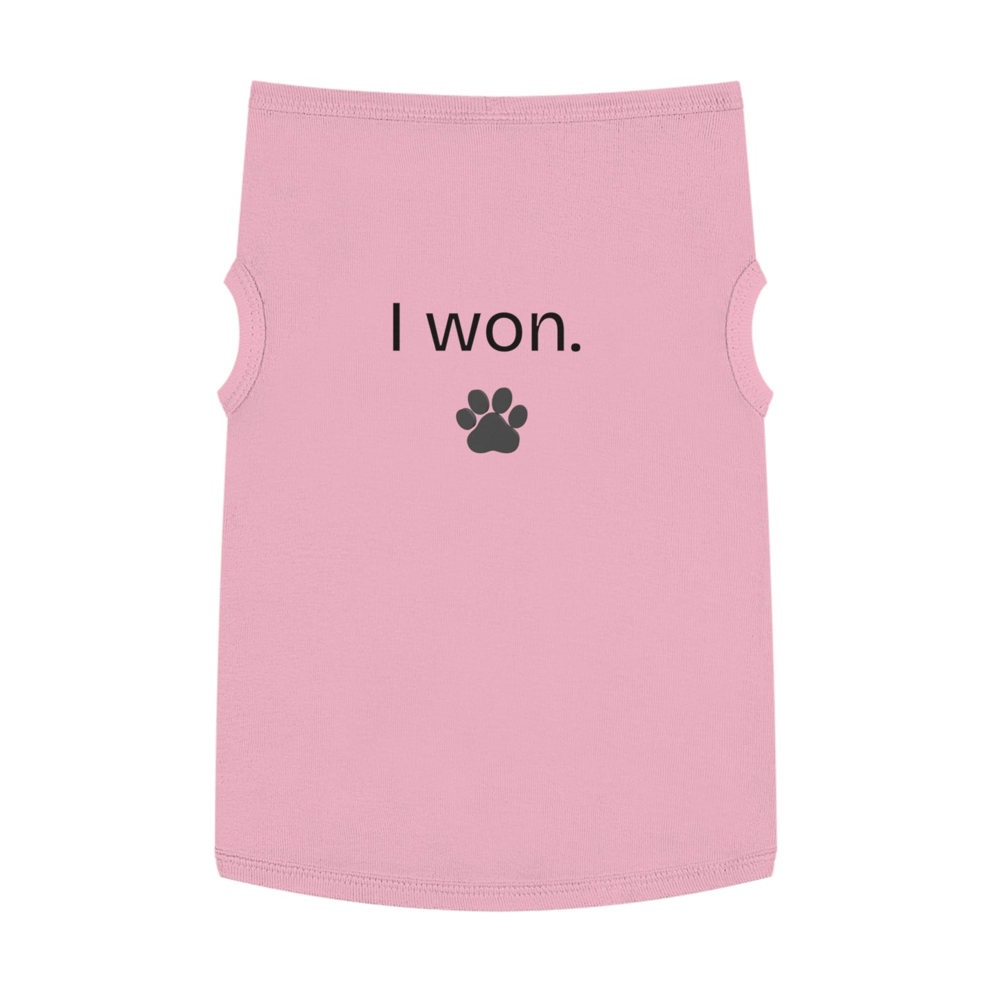 I Wanted Peace Set — "I won." Paw Print Dog Tank
