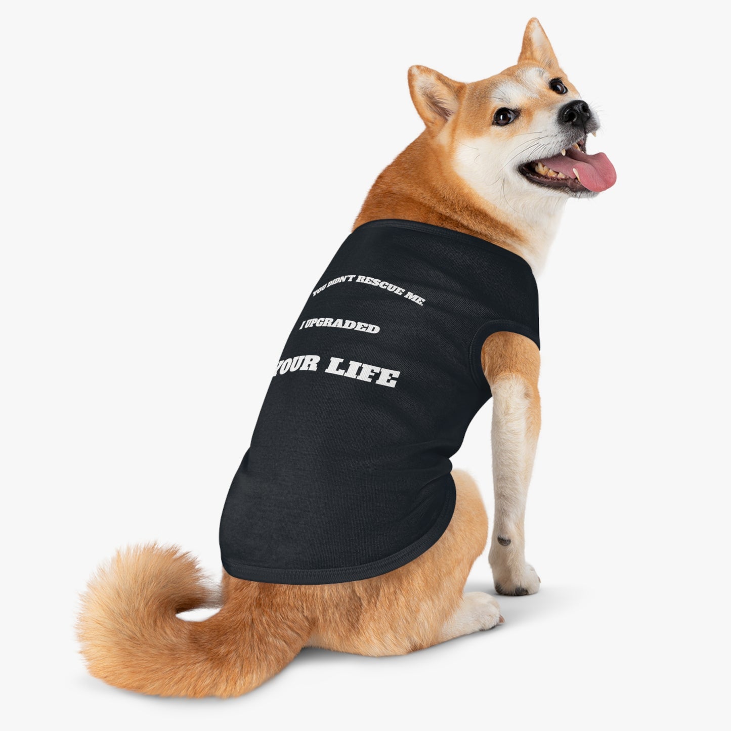 Full-Time Provider Collection — "You Didn’t Rescue Me, I Upgraded Your Life" Funny Rescue Dog Shirt