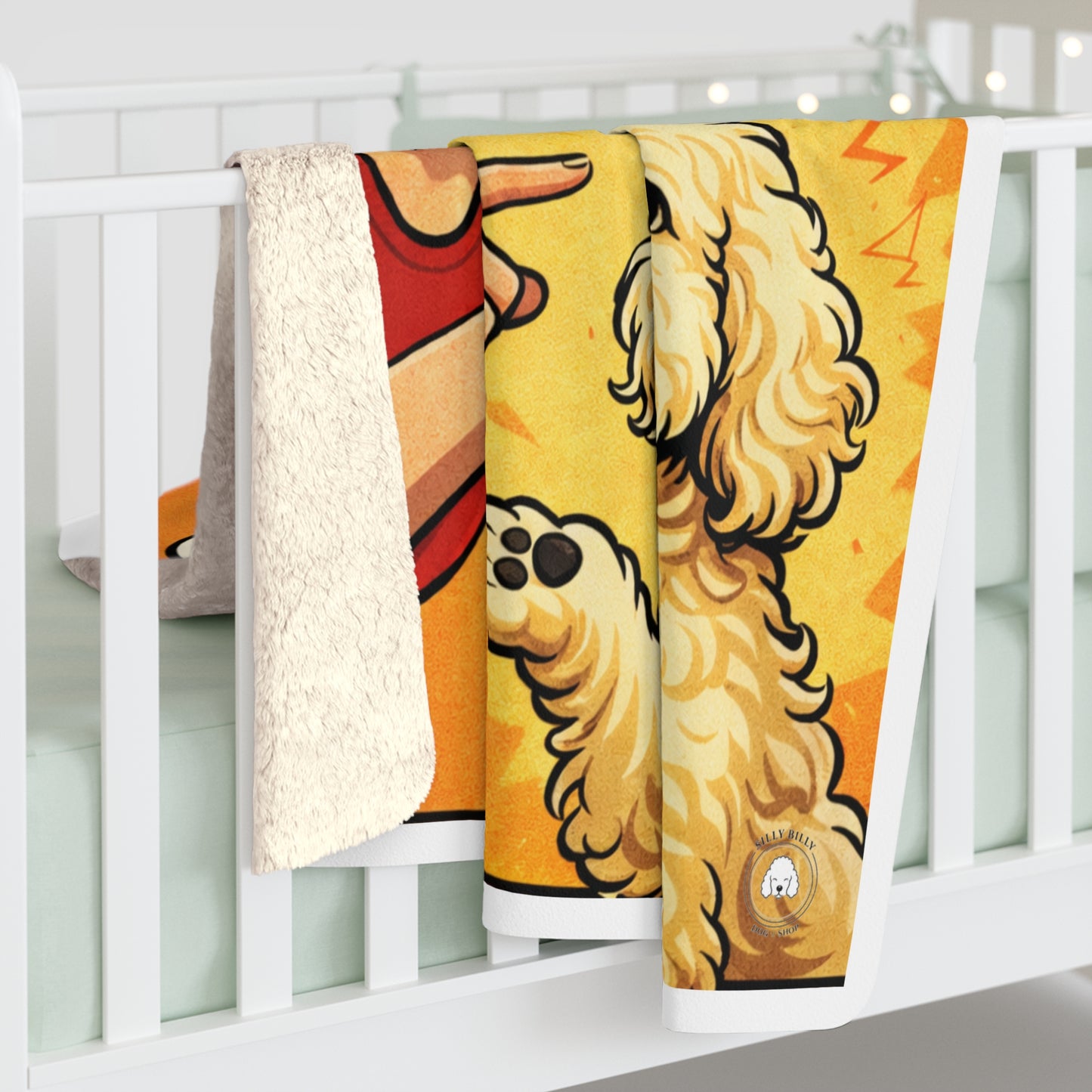 Silly Billy Snuggle Club Collection — Plush Reversible Throw Blanket for Home, Couch & Gift
