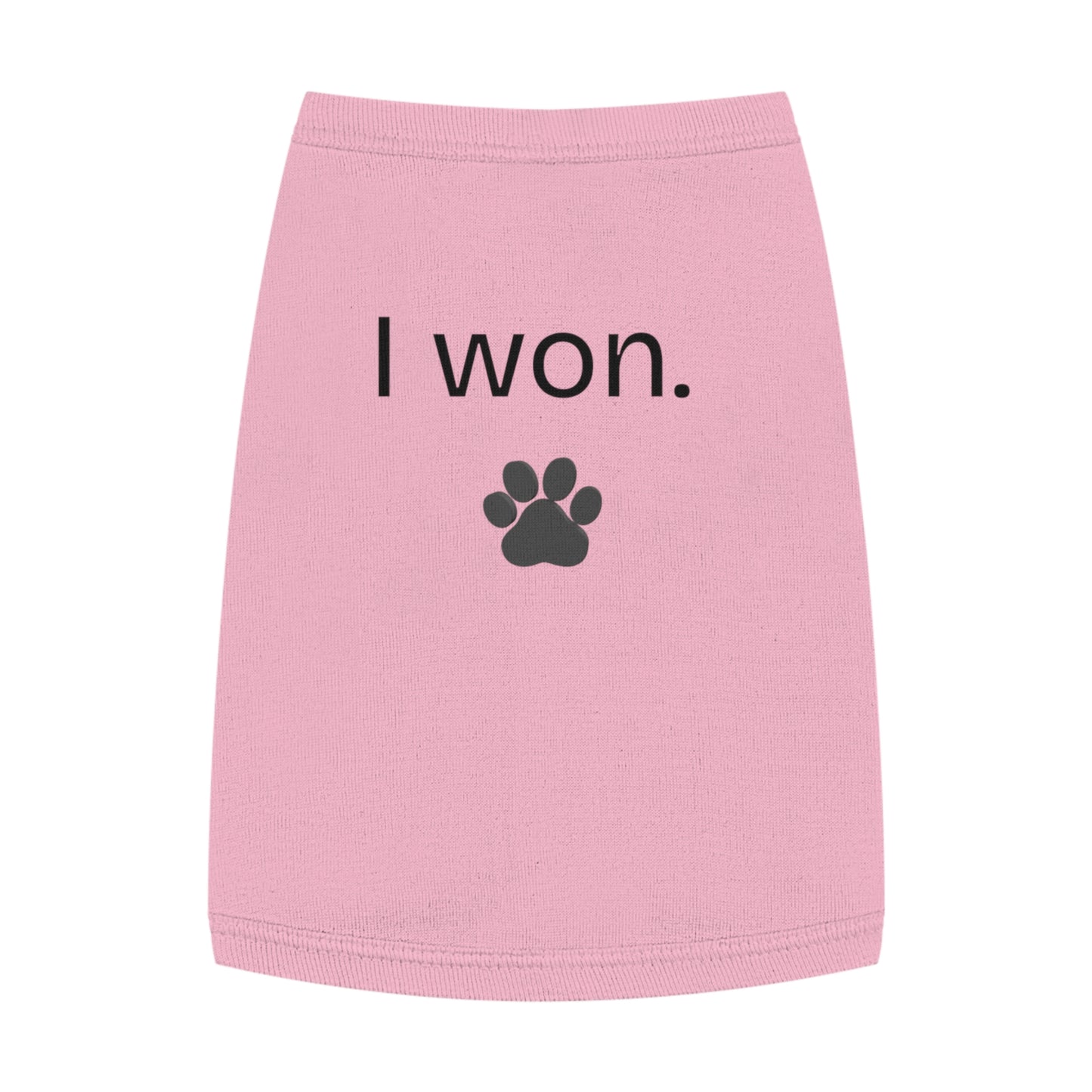 I Wanted Peace Set — "I won." Paw Print Dog Tank